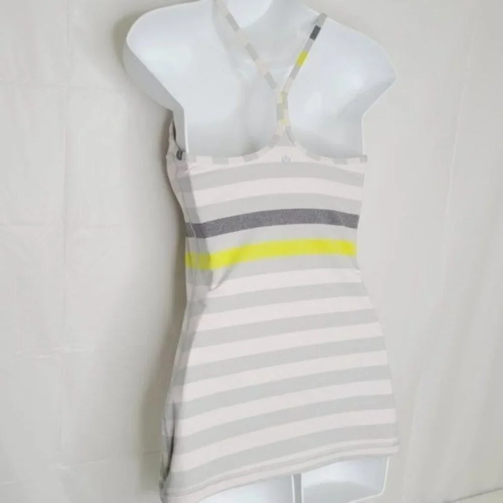 Lululemon Power Y Tank - Jet Stripe Silver Spoon - Picture 4 of 6